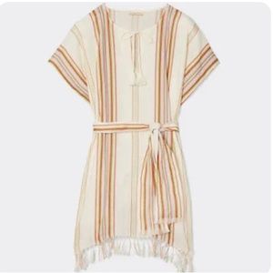 *BRAND NEW TORY BURCH Multi Stripe Belted Tunic Size M